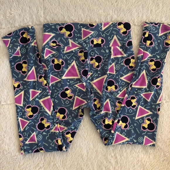 LuLaRoe OS Leggings Minnie Mouse - Picture 3 of 3
